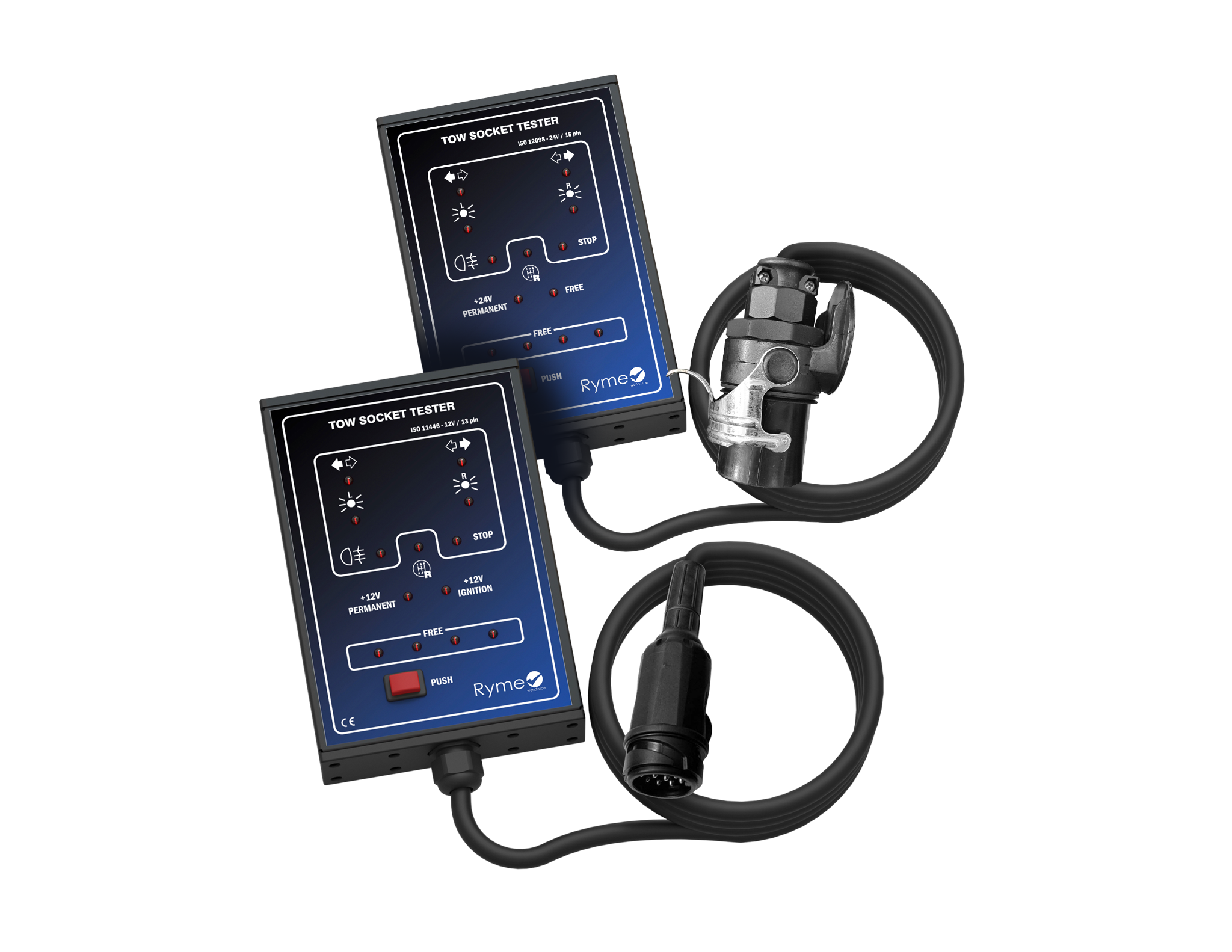 Trailer plug testers 12V/24V 1 12/24V trailer socket tester