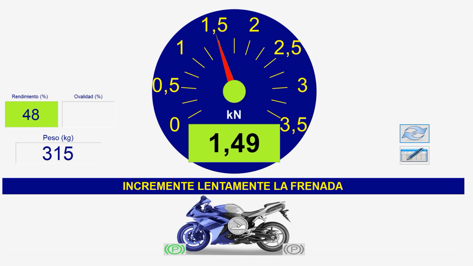 Motorbike Brake Tester FRM 3 software-ITV-brake-meter-motorcycles