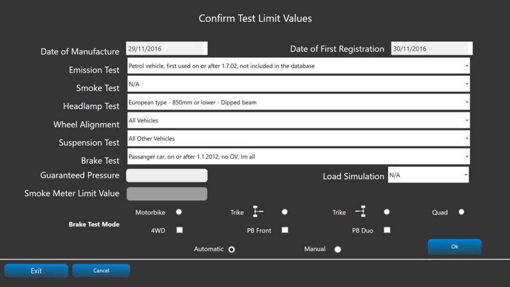 3. Limits of the test
